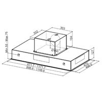 Miniatura 3 de CAMPANA INTEGRABLE MEPAMSA CIELO 90 CRISTAL BLANCO ANCHO 90 CM