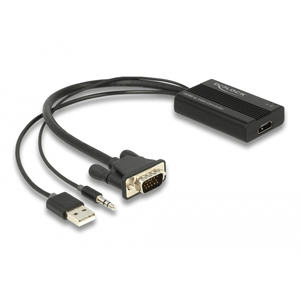 Delock-Adaptador-HDMI-a-VGA-con-audio-25-cm