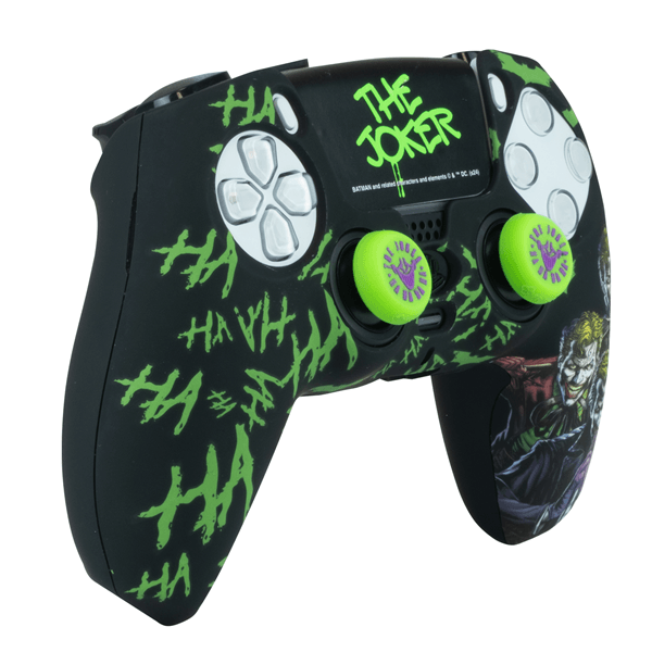 funda silicona + grips fr-tec dc joker | ps5 | combo pack