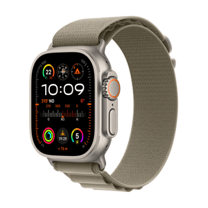 Apple-Watch-Ultra-2-GPS---Cellular--49mm-Titanium-Case-with-Olive-Alpine-Loop---Small