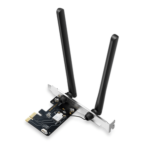 PCI-EXPRESS-WIFI-6-TRIPLE-BANDA-Y-BLUETOOTH-5.3-MERCUSYS-MA86XE-AXE5400-6GHz-5GHz-2.4GHz-HASTA-5400Mbps-2-ANTENAS