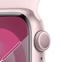 Miniatura 4 de Apple Watch Series 9 GPS 41mm Pink Aluminium Case with Light Pink Sport Band - S/M