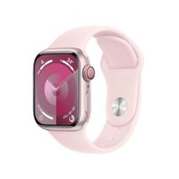 Miniatura 1 de Apple Watch Series 9 GPS + Cellular 41mm Pink Aluminium Case with Light Pink Sport Band - M/L