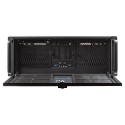 CAJA RACK 19" UNYKAch UK51918 4U ATX COLOR PLATA NEGRO 3 BAHIAS 1x USB3.0 1xUSB-C F.A ATX/ REDUNDANT