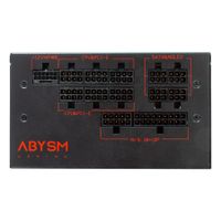 Miniatura 4 de Fuente Alimentación 1000W ABYSM  Morpheo GX5 1000W 80 PLUS Gold Fully-Modular Black,Red