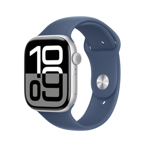 Apple-Watch-Series-10-GPS-46mm-Silver-Aluminium-Case-with-Denim-Sport-Band---S-M