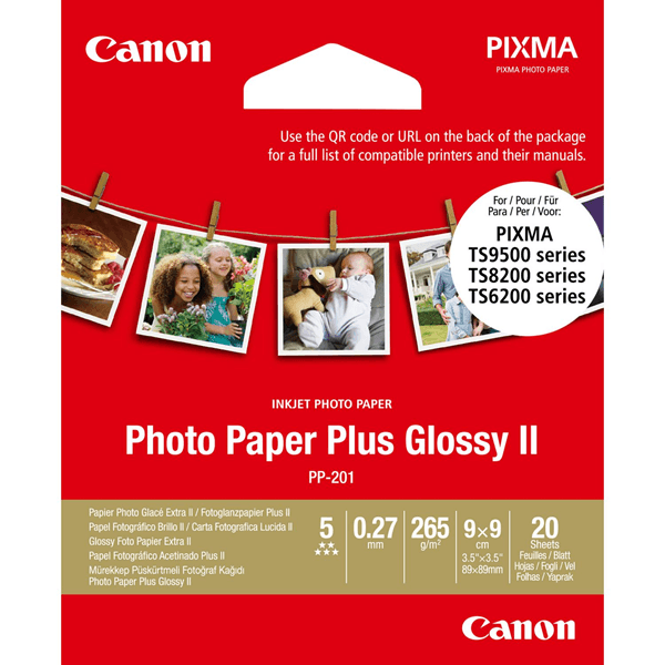 pp-201 3.5x3.5inch 20 sheets photo paper pl us