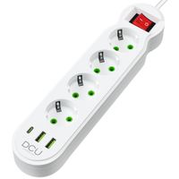 Miniatura 2 de REGLETA DCU 4 TOMAS + 3 PUERTOS USB 10.5W