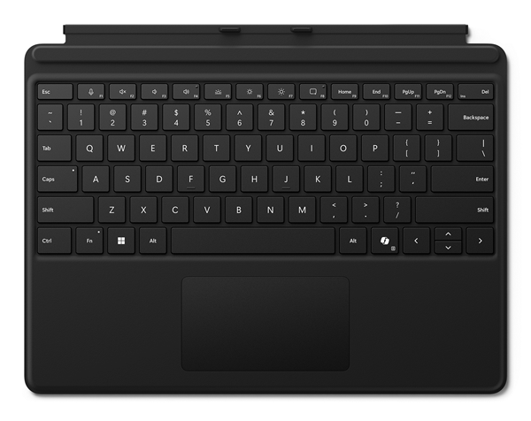 microsoft typecover pro8-9-10 copilot es negro