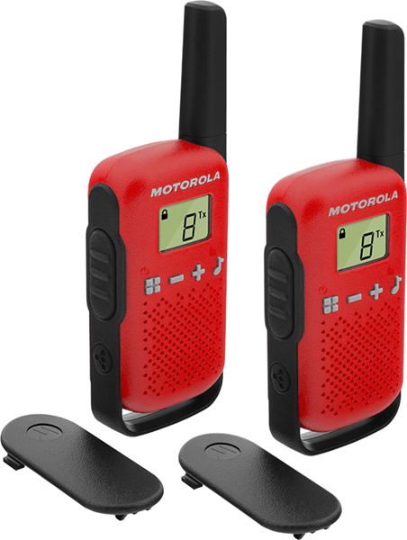 MOTOROLA T42 Walkie Talkie 4Km 16CH Rojo