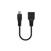 Miniatura 1 de CABLE NC OTG MICRO M-H B/A 15CM 2.0 NEGRO