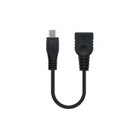 Miniatura 2 de CABLE NC OTG MICRO M-H B/A 15CM 2.0 NEGRO