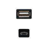Miniatura 3 de CABLE NC OTG MICRO M-H B/A 15CM 2.0 NEGRO