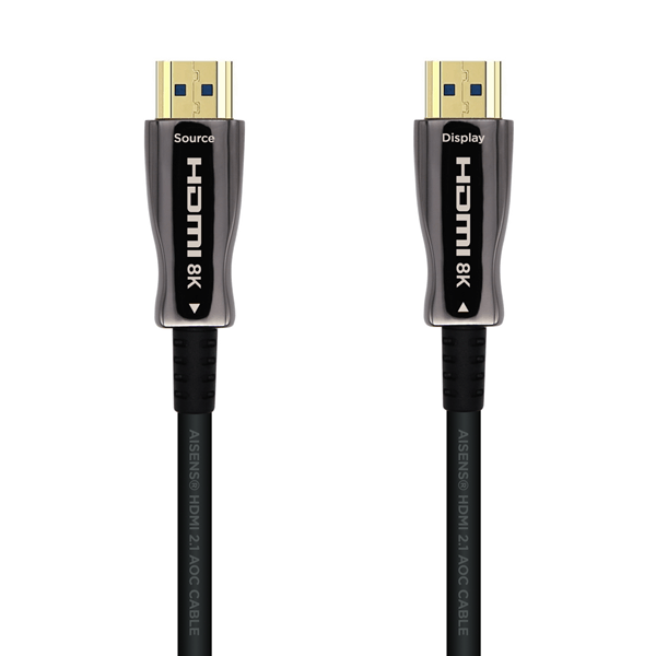 Aisens Cable Hdmi tipo a estandar macho a 2x Hdmi tipo a standard macho V2 1 AOC ultra alta velocidad 30 negro