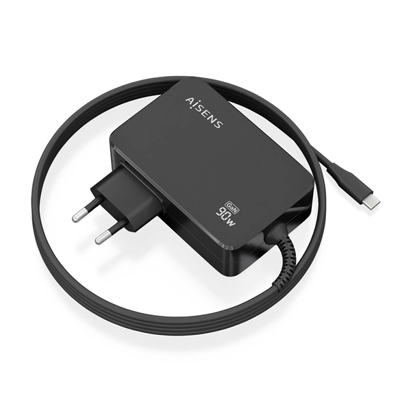 AISENS ASCH 1PD90WL034 BK cargador de dispositivo m vil Universal Negro Corriente alterna Interior