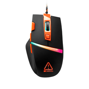 CANYON Gaming Raton optico-7 Botones programables-Sensor Pixart de nueva generacion-4 niveles DPI hasta 4200-Cable USB trenzado de 1,65 m-luces RGB CND-SGM04RGB