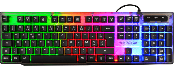teclado the g-lab keyz neon