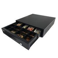 Miniatura 4 de TPV CAJON PORTAMONEDAS APPROX APPCASH01USB BLACK CABLE USB INTEGRADO APERTURA MANUAL Y AUTOMATICA COLOR NEGRO