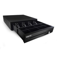 Miniatura 5 de TPV CAJON PORTAMONEDAS APPROX APPCASH01USB BLACK CABLE USB INTEGRADO APERTURA MANUAL Y AUTOMATICA COLOR NEGRO