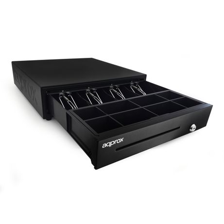 TPV CAJON PORTAMONEDAS APPROX APPCASH01USB BLACK CABLE USB INTEGRADO APERTURA MANUAL Y AUTOMATICA COLOR NEGRO - Imagen 5 de 6 TPV CAJON PORTAMONEDAS APPROX APPCASH01USB BLACK CABLE USB INTEGRADO APERTURA MANUAL Y AUTOMATICA COLOR NEGRO - Imagen 5 de 6