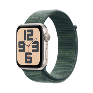 Apple-Watch-SE-GPS-44mm-Starlight-Aluminium-Case-with-Lake-Green-Sport-Loop