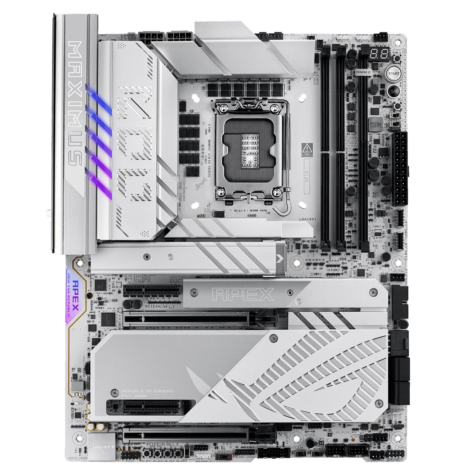 asus intel  rog maximus z890 apex lga 1851 (socket v1)