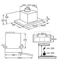 Miniatura 6 de CAMPANA INTEGRABLE AEG DPE4641M ANCHO 60 CM