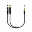 CABLE-ADAPTADOR-AUDIO-NANO-CABLE-JACK-3.5-M---2XJACK-3.5-H-30CM-NEGRO