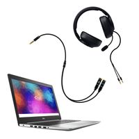 Miniatura 5 de CABLE ADAPTADOR AUDIO NANO CABLE JACK 3.5/M - 2XJACK 3.5/H 30CM NEGRO