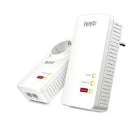 Miniatura 2 de AVM FRITZ!Powerline 1260E WLAN Set International, Pareja de adaptadores PLC hasta 1200 Mbps, Base Wi-Fi AC+N