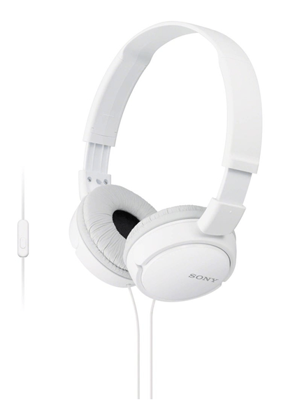 headset sony mdr-zx110ap diadema plegable color blanco conector jack 3.5mm sensibilidad 98db