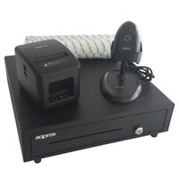Miniatura 5 de KIT TPV APPROX CAJON APPCASH01 NEGRO + SCAN APPLS11AS + IMP. TERM.  POS80AM-USB + PAPEL CYT8060BPA