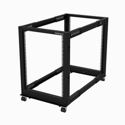 15U OPEN FRAME RACK - 4 POST - 22-40 IN. ADJUSTABLE DEP TH