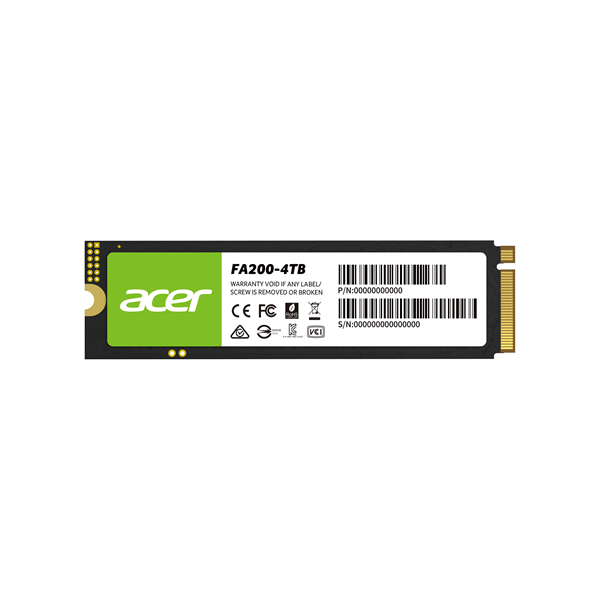 acer  fa200  ssd 4000gb m.2  7100mb s pci express 4.0 nvme
