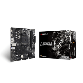 Placa AMD  BIOSTAR A520MT AM4 M.2 HDMI DP USB-C interno