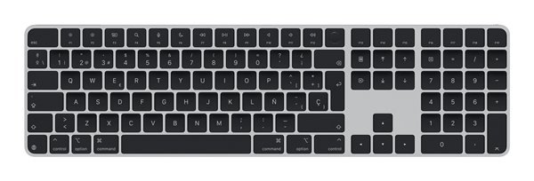 Magic Keyboard with Touch ID and Numeric Keypad for Mac models with Apple silicon - Spanish - Black Keys