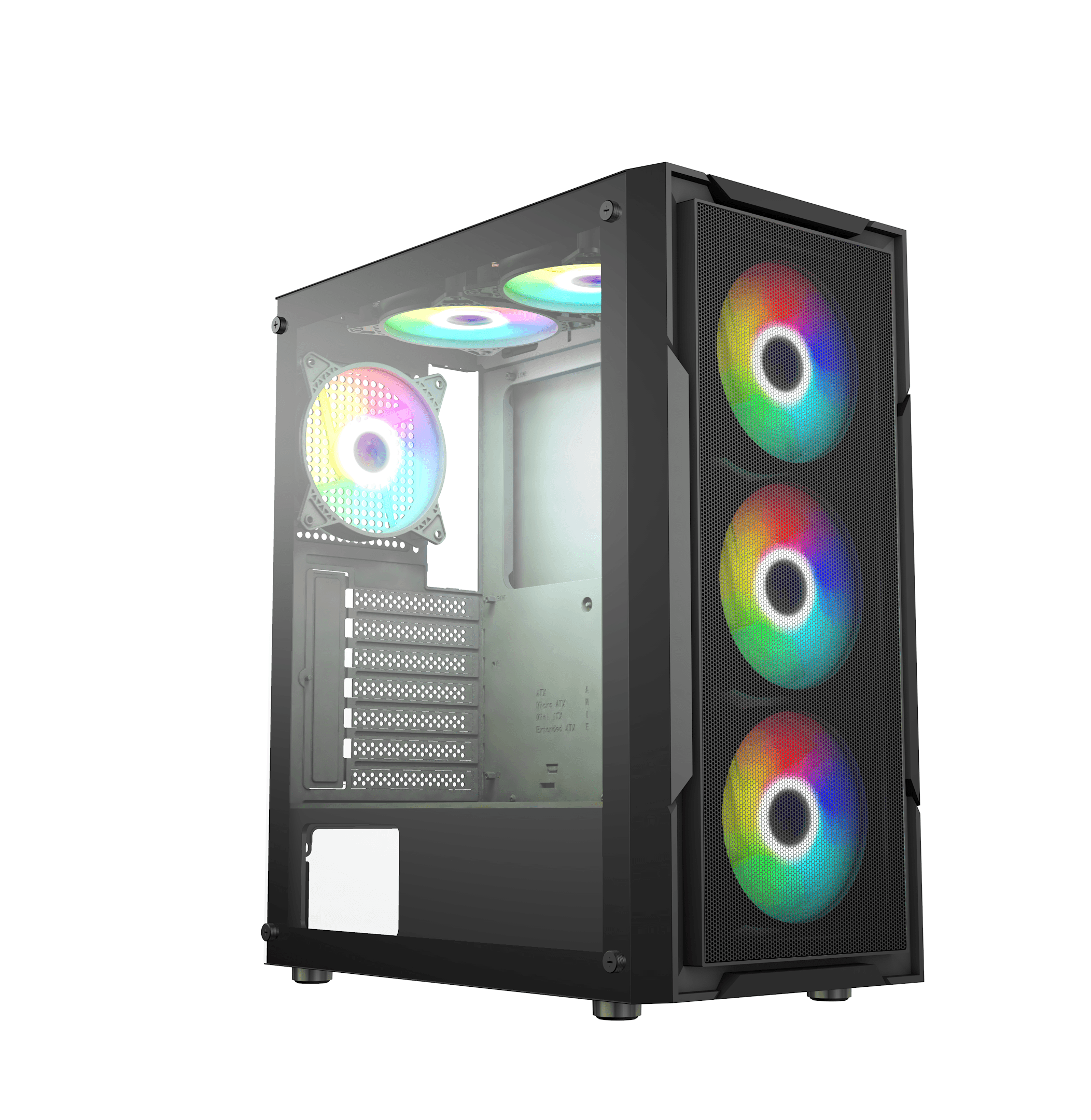 CAJA SEMITORRE NETWAY XG530 GAMING NEGRA ARGB S/F