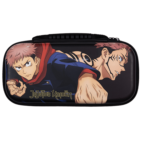 funda konix switch jujutsu kaisen compatible con switch y version lite red para amacenaje color negra