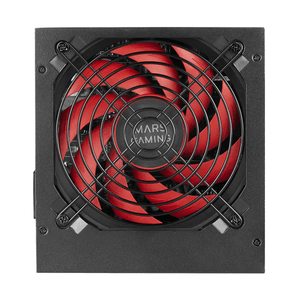 Fuente Alimentación 550W MARS GAMING  MPIII550P, Fuente Alimentación PC ATX 550W, 5 Años de Garantía, 85% Eficiencia, Sistema Digital APFC, Ventilador FDB 120mm AI-RPM, Tecnologías DC-DC y SMD, Cables Planos Extralargos, Negro 12 cm Non-Modular