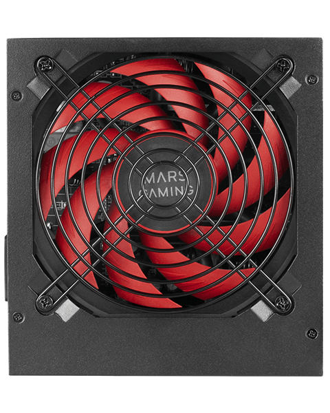 Fuente Alimentación 550W MARS GAMING MPIII550P, Fuente Alimentación PC ATX 550W, 5 Años de Garantía, 85% Eficiencia, Sistema Digital APFC, Ventilador