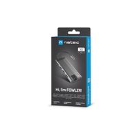 Miniatura 7 de ADAPTADOR NATEC FOWLER PLUS USB-C->3XUSB 3.0,HDMI 4K,USB-C PD,RJ45,SD,MSD
