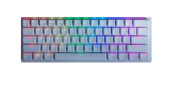 TECLADO RAZER HUNTSMAN MINI MERCURY RED SWICTH (USA) (RZ03-03390400-R3M1)