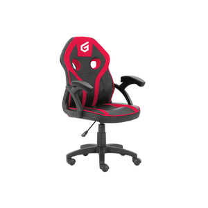 SILLA GAMER JUNIOR CONCEPTRONIC EYOTA06R COLOR NEGRO DETALLES EN ROJO RECUBRIMIENTO PU DE ALTA CALIDAD DISEÑO ERGONOMICO