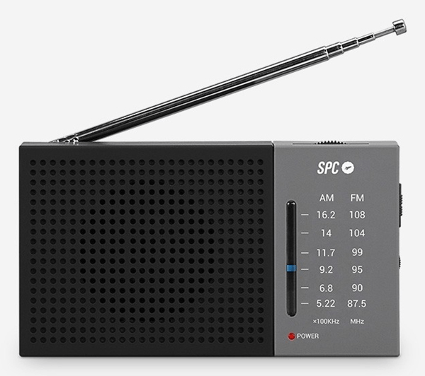 spc jetty lite am fm radio gris