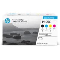 HP TONER CLT-P406C/ELS 4-PACK CYAN/MAGENTA/YELLOW/BLACK ORIGINAL TONER CARTRIDGE