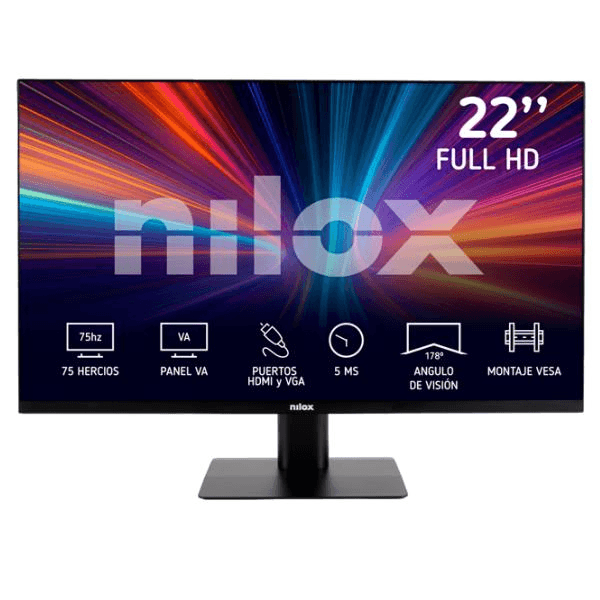 nilox monitor 21.5   ips 5ms vga hdmi   22  led va full hd hdmi vga