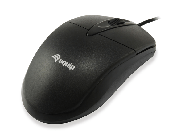 MOUSE EQUIP LIFE 2 BOTONES OPTICO USB NEGRO 1000DPI