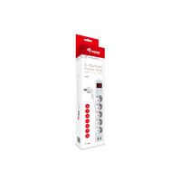 Miniatura 7 de REGLETA EQUIP CON 5 TOMAS CABLE DE RED DE 1.5 METROS  + 2 PUERTOS USB Y BOTON DE APAGADO ENCENDIDO
