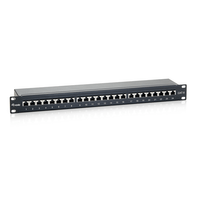 Miniatura 1 de PATCH PANEL 24 PUERTOS CATEGORIA 6 APANTALLADO PREMIUM COLOR NEGRO