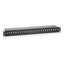 PATCH PANEL 24 PUERTOS CATEGORIA 6 APANTALLADO PREMIUM COLOR NEGRO